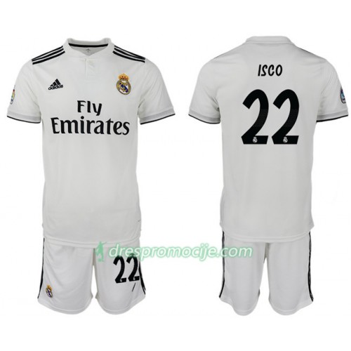 Real Madrid Dres ISCO 22 Dječji Domaći 2018/19 Kratkih Rukava Real Madrid Dres ISCO 22 Dječji Domaći 2018/19 Kratkih Rukava